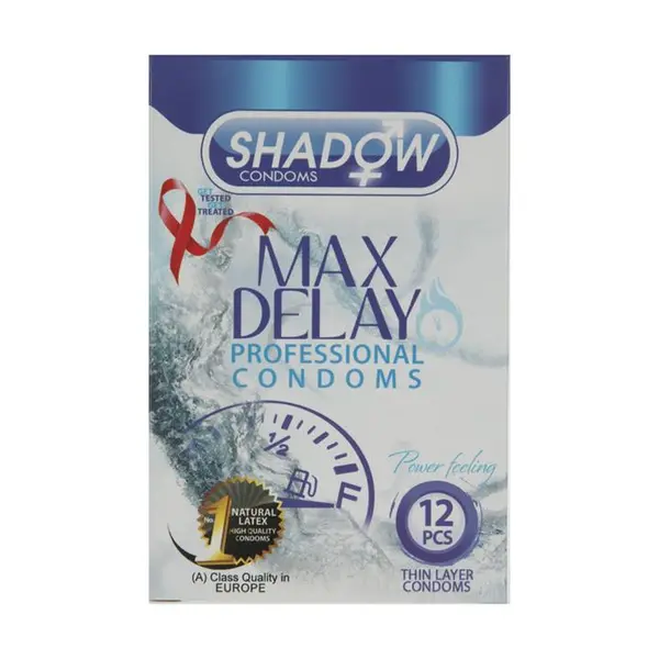کاندوم فوق تاخیری Max Delay شادو 12 عددی