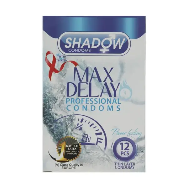 کاندوم فوق تاخیری Max Delay شادو 12 عددی