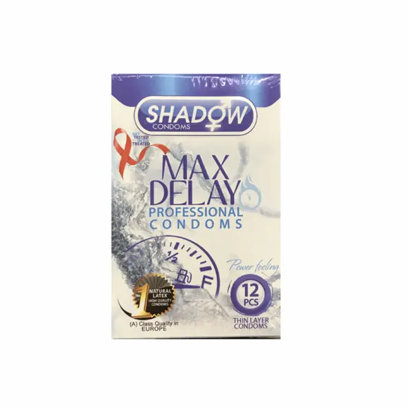 کاندوم فوق تاخیری Max Delay شادو 12 عددی