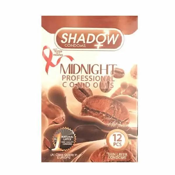 کاندوم میدنایت شادو مدل Midnight بسته 12 عددی