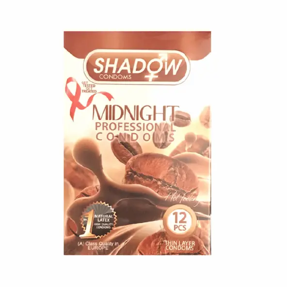 کاندوم میدنایت شادو مدل Midnight بسته 12 عددی