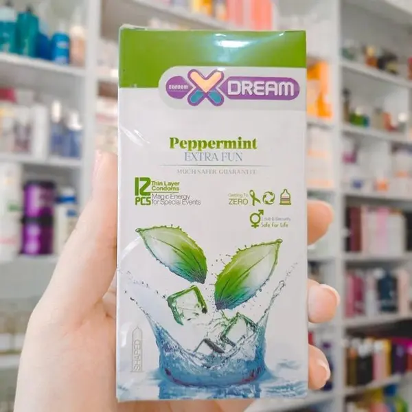 کاندوم ایکس دریم مدل Mint بسته 12 عددی