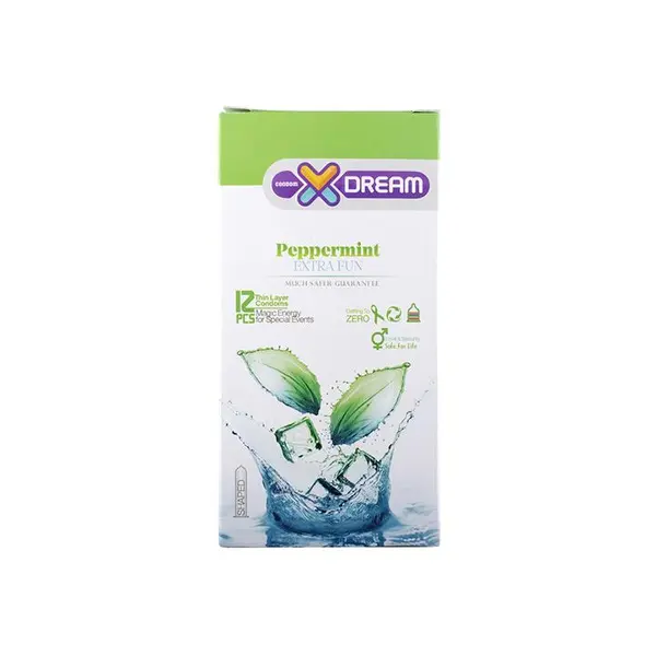 کاندوم ایکس دریم مدل Mint بسته 12 عددی