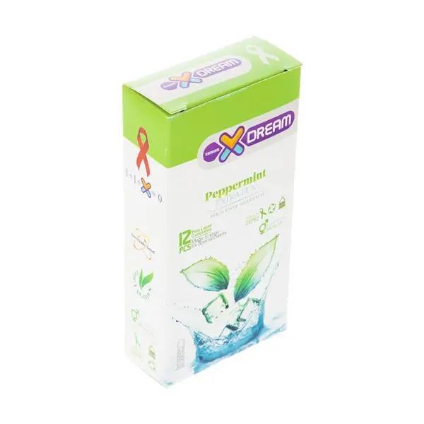 کاندوم ایکس دریم مدل Mint بسته 12 عددی