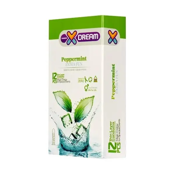کاندوم ایکس دریم مدل Mint بسته 12 عددی