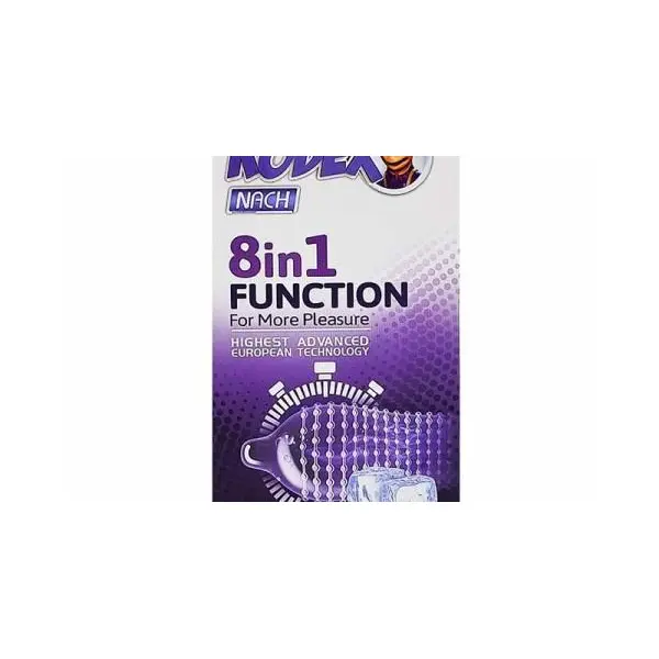 کاندوم ناچ کدکس مدل 8IN1 FUNCTION بسته 10 عددی