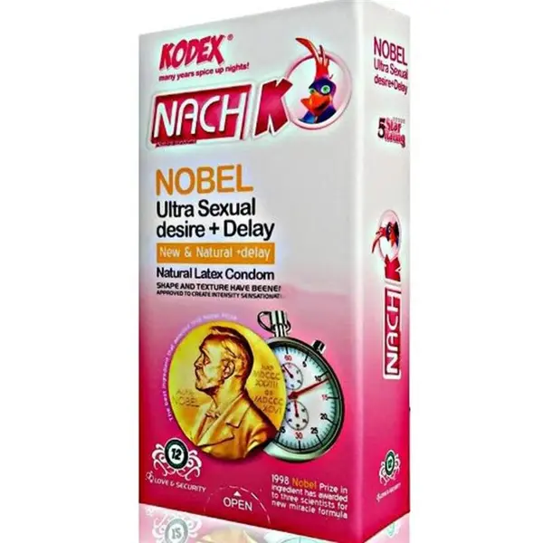 کاندوم تاخیری مدل Nobel نوبل کدکس بسته 12 عددی - 4