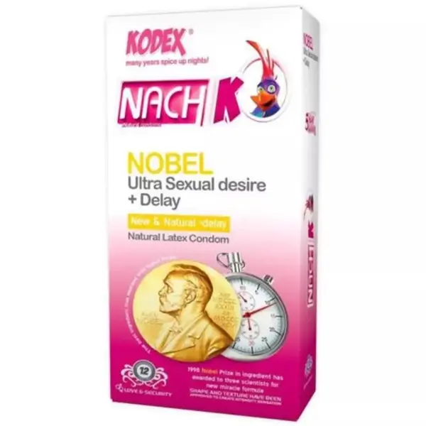 کاندوم تاخیری مدل Nobel نوبل کدکس بسته 12 عددی - 2