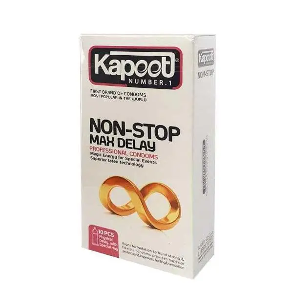 کاندوم تاخیری کاپوت مدل NON-STOP بسته 10 عددی