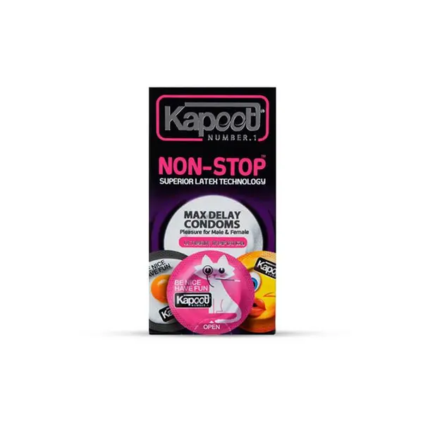 کاندوم تاخیری کاپوت مدل NON-STOP بسته 10 عددی