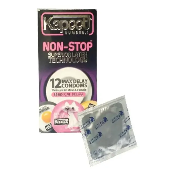 کاندوم تاخیری کاپوت مدل Non Stop بسته 12 عددی