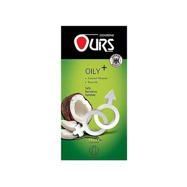 کاندوم ساده اورز مدل Oily Plus بسته 12 عددی
