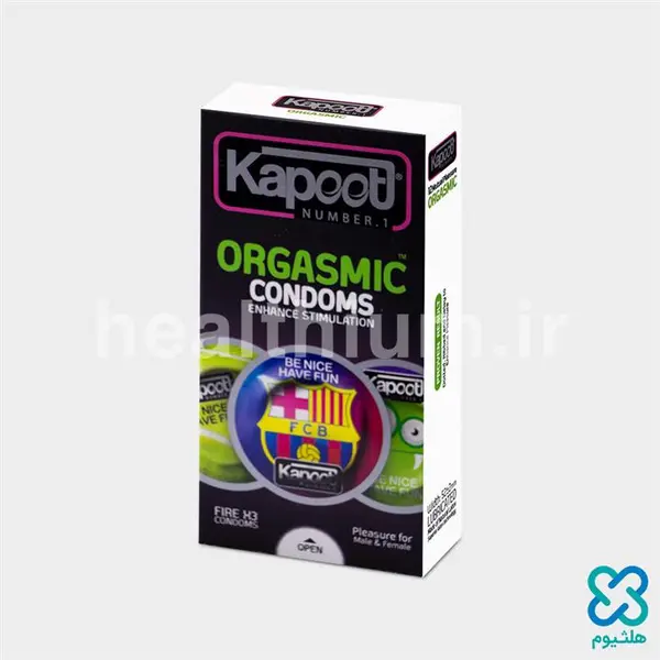کاندوم خاردار کاپوت مدل Orgasmic ارگاسمیک بسته 12 عددی