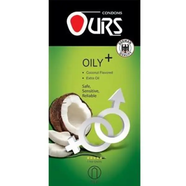کاندوم روان کننده نارگیل Ours classic Oily اورز بسته 12 عددی