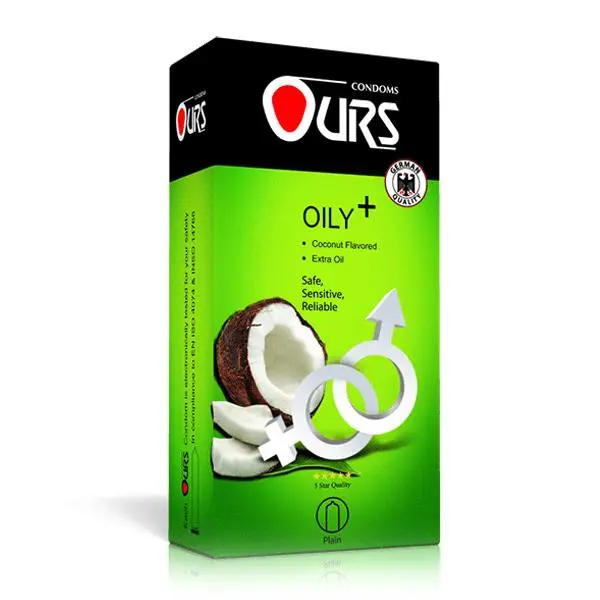 کاندوم روان کننده نارگیل Ours classic Oily اورز بسته 12 عددی