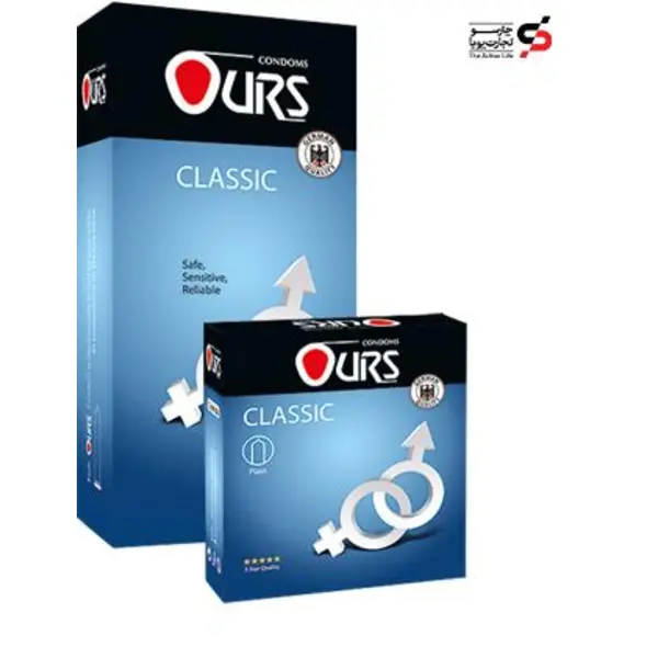 کاندوم روان کننده نارگیل Ours classic Oily اورز بسته 12 عددی