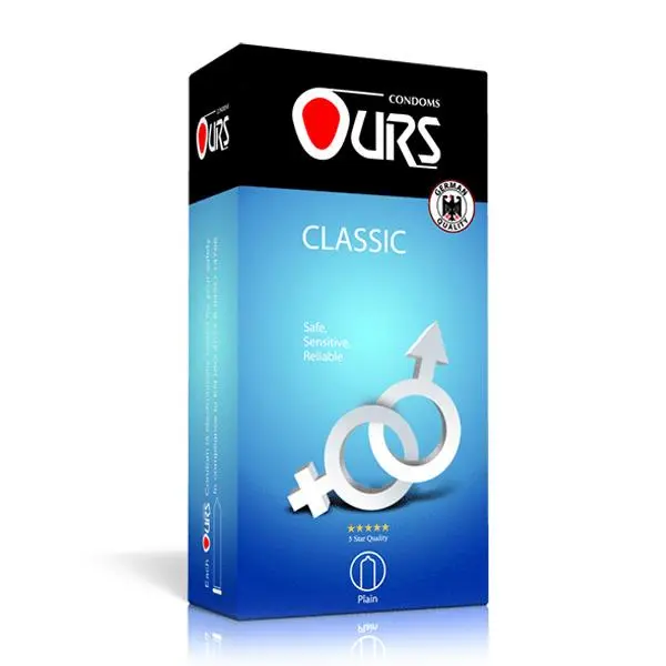 کاندوم روان کننده نارگیل Ours classic Oily اورز بسته 12 عددی