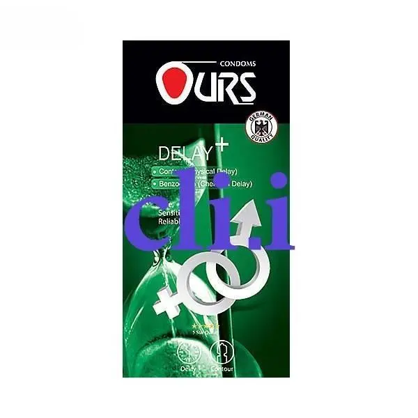 کاندوم تاخیری اورز Ours Delay Plus بسته 12 عددی