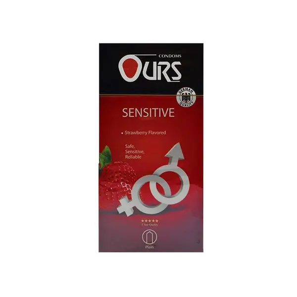 Ours Sensitive کاندوم ساده 12 عددی مدل