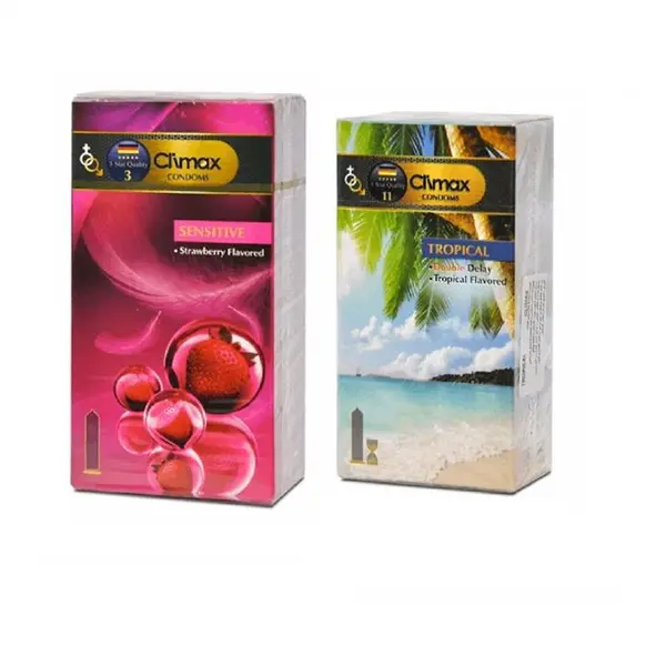 کاندوم شیاردار نارگیل کلایمکس مدل Perfect بسته 12 عددی