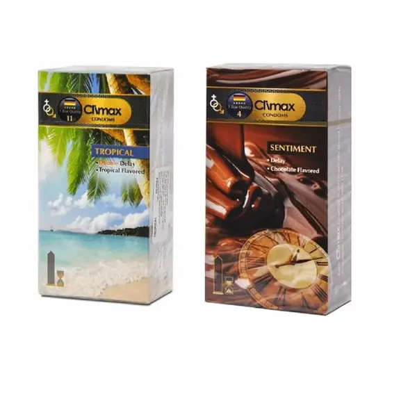 کاندوم شیاردار نارگیل کلایمکس مدل Perfect بسته 12 عددی