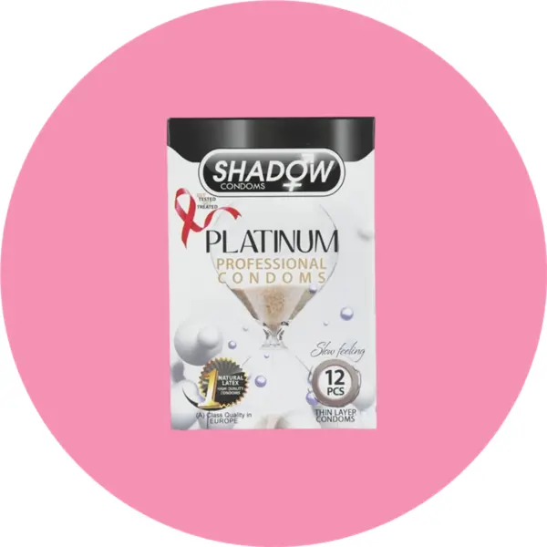 کاندوم شادو مدل Platinum بسته 12 عددی