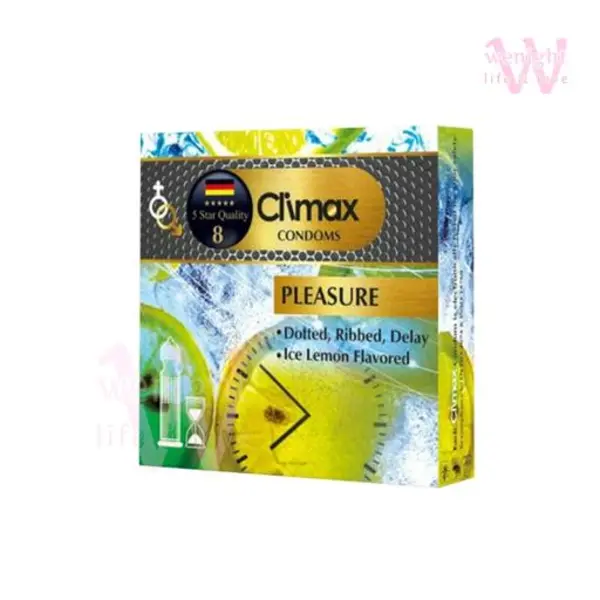 کاندوم کلایمکس مدل pleasure بسته 3 عددی