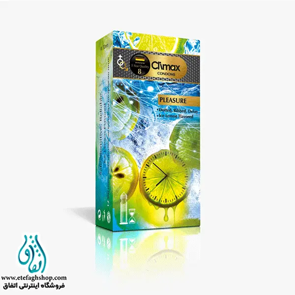 کاندوم کلایمکس مدل Pleasure 8 بسته 12 عددی