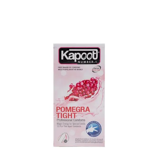 کاندوم کاپوت مدل Pomegra Tight بسته 12 عددی