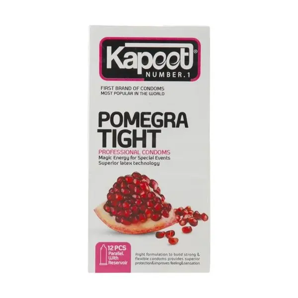 کاندوم کاپوت مدل Pomegra Tight بسته 12 عددی
