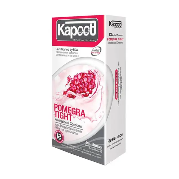 کاندوم کاپوت مدل Pomegra Tight بسته 12 عددی