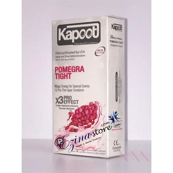 کاندوم کاپوت مدل Pomegra Tight بسته 12 عددی