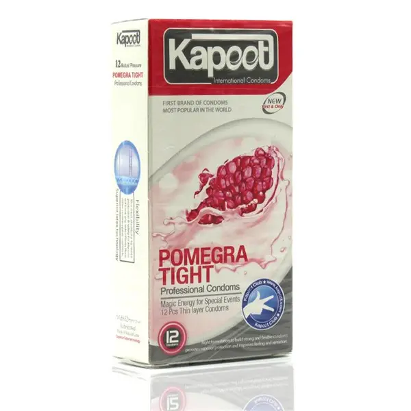 کاندوم کاپوت مدل Pomegra Tight بسته 12 عددی