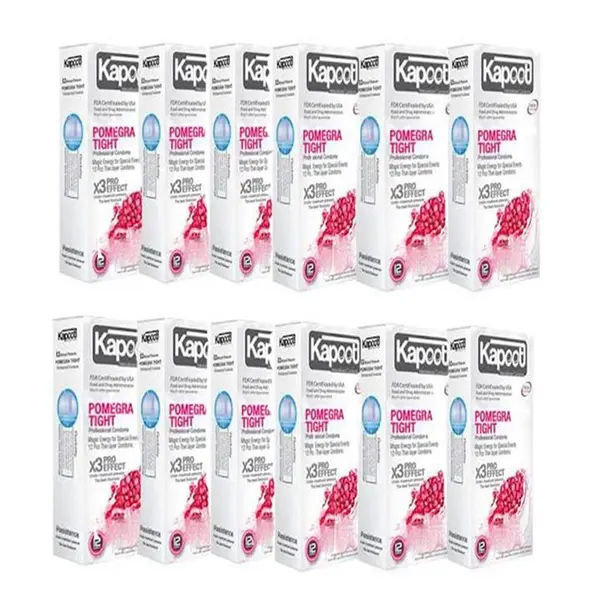 کاندوم کاپوت مدل Pomegra Tight بسته 12 عددی