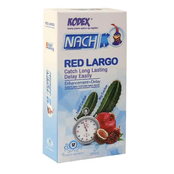 کاندوم کدکس سه تایی مدل رد لارگو Red Largo تعداد 3 عددی