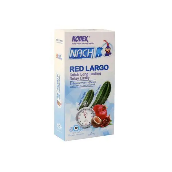 کاندوم کدکس سه تایی مدل رد لارگو Red Largo تعداد 3 عددی