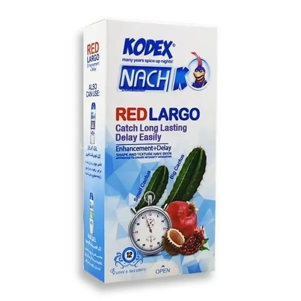 کاندوم کدکس سه تایی مدل رد لارگو Red Largo تعداد 3 عددی