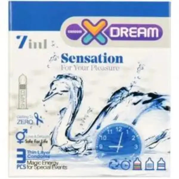 کاندوم ایکس دریم مدل Sensation بسته 3 عددی