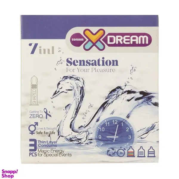 کاندوم ایکس دریم مدل Sensation بسته 3 عددی