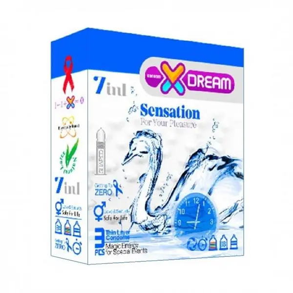 کاندوم ایکس دریم مدل Sensation بسته 3 عددی
