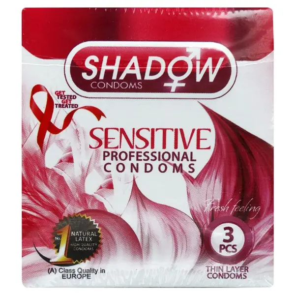 کاندوم شادو مدل Sensitive بسته 3 عدد