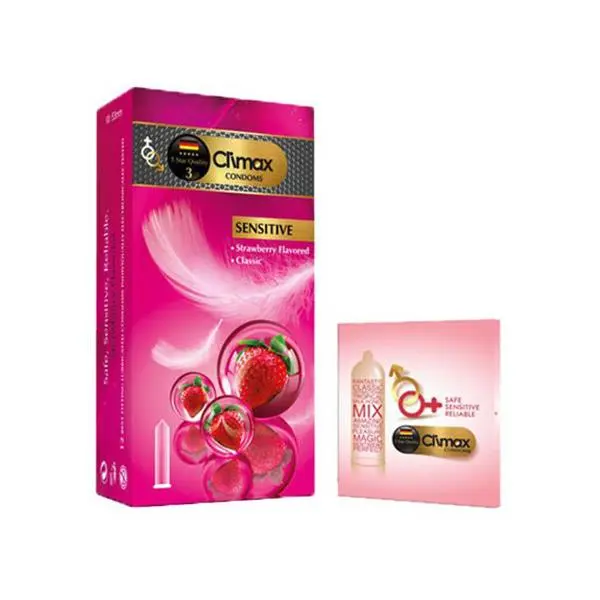 کاندوم کلایمکس مدل Sensitive 3 بسته 12 عددی