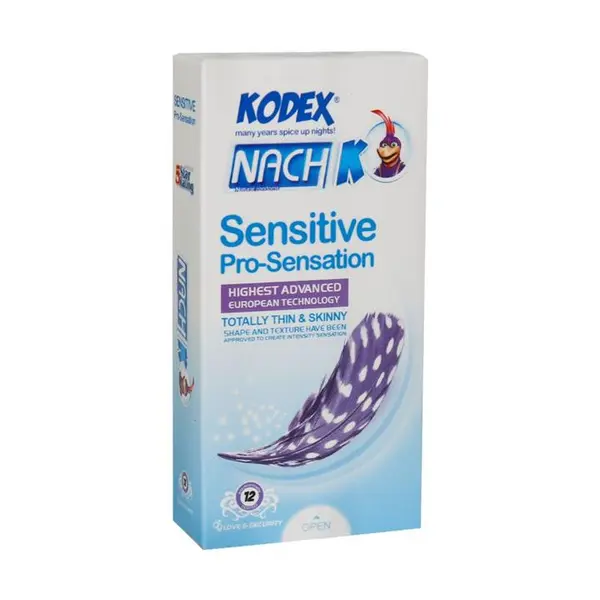 کاندوم حساس و بسیار نازک sensitive pro-sensation کدکس بسته 12 عددی