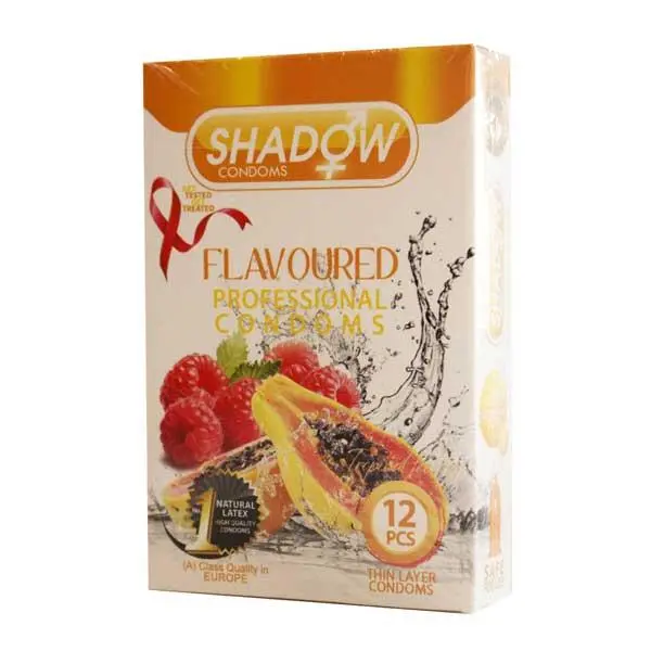 کاندوم میوه ای شادو Shadow Flavoured بسته 12 عددی