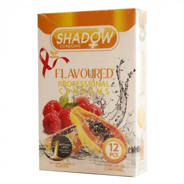 کاندوم میوه ای شادو Shadow Flavoured بسته 12 عددی - 2