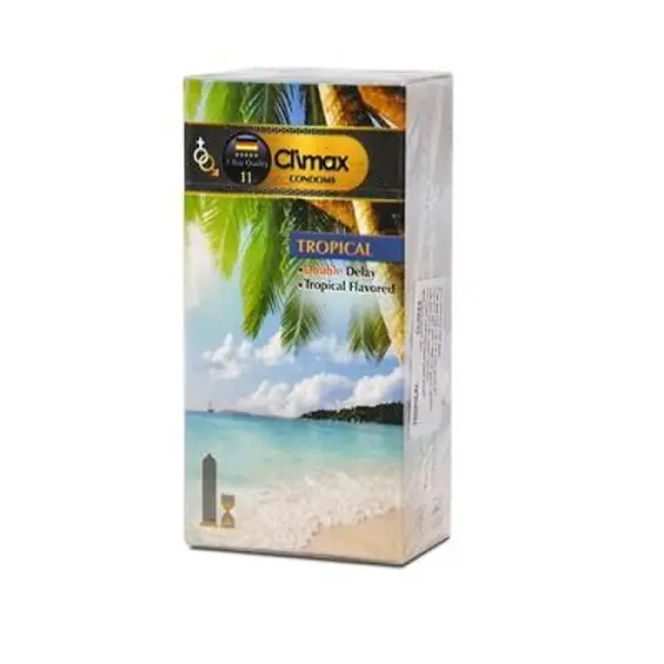 کاندوم کلایمکس مدل Tropical 11بسته 12 عددی
