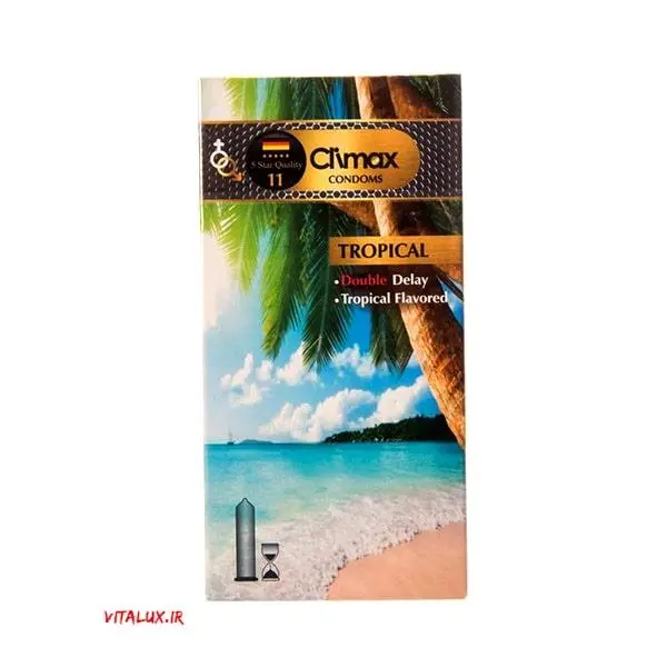 کاندوم کلایمکس مدل Tropical 11بسته 12 عددی