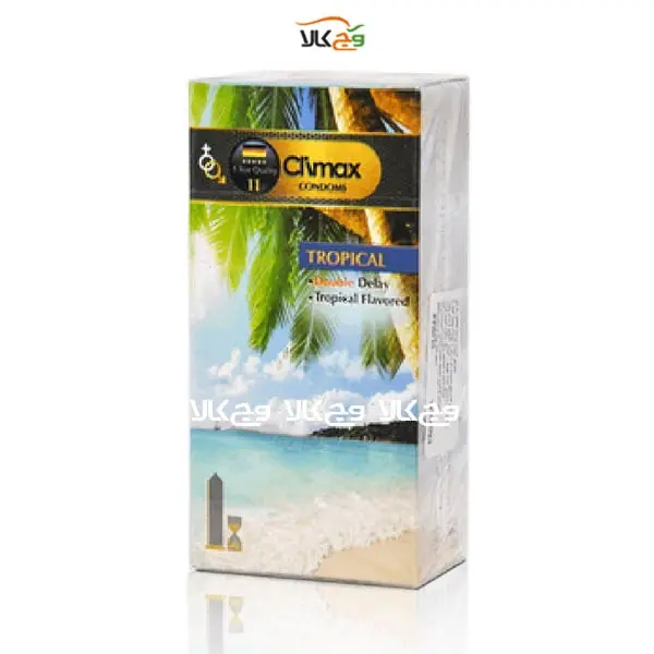 کاندوم کلایمکس مدل Tropical 11بسته 12 عددی