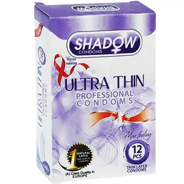 کاندوم شادو مدل ULTRA THIN بسته 12 عددی - 4