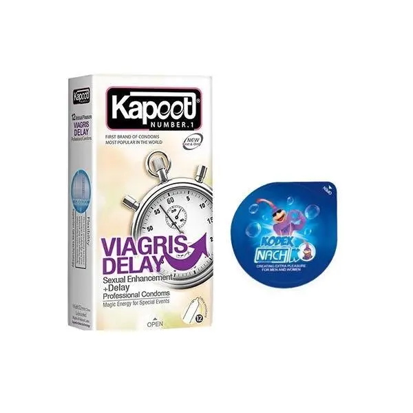 کاندوم کاپوت مدل Viagris Delay بسته 12 عددی